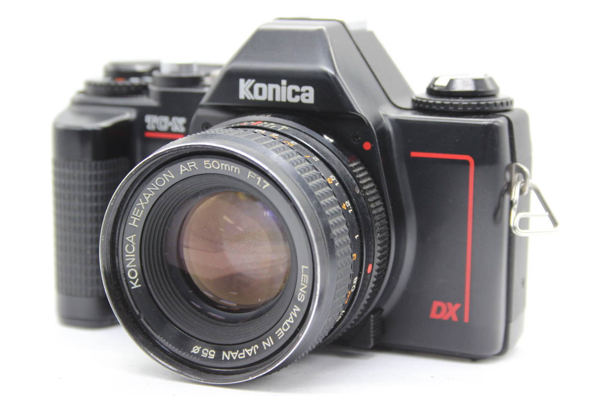 【訳あり品】 コニカ Konica TC-X DX ブラックボディ Hexanon AR 50mm F1.7 ボディレンズセット C8671_画像1