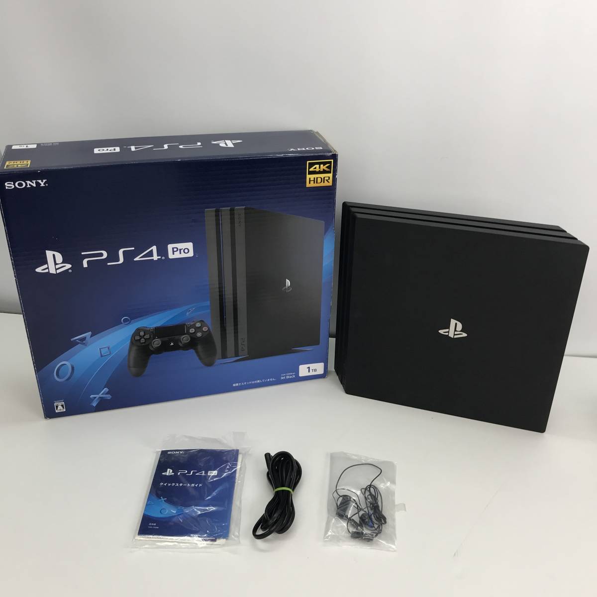 No.8010★1円～【PS4pro】プレイステーション4プロ 本体セット CUH-7200B 1TB 動作確認済み 中古品