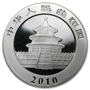 [保証書・カプセル付き] 2010年 (新品) 中国「パンダ」純銀 1オンス 銀貨_画像2
