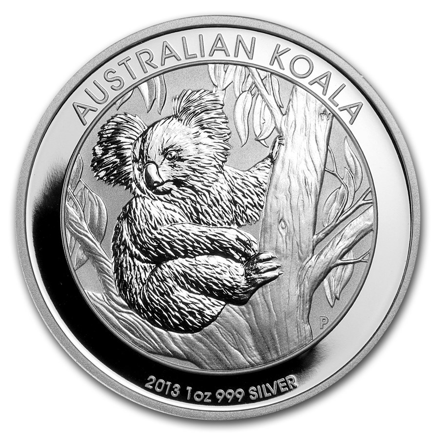 [保証書・カプセル付き] 2013年 (新品) オーストラリア「コアラ」純銀 1オンス 銀貨