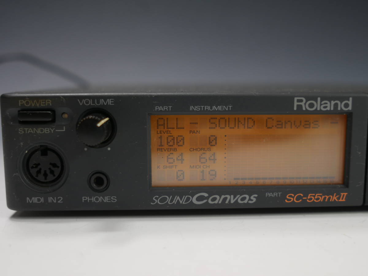 ◇Roland【SC-55mkⅡ】音源モジュール ACアダプター付属 USED品