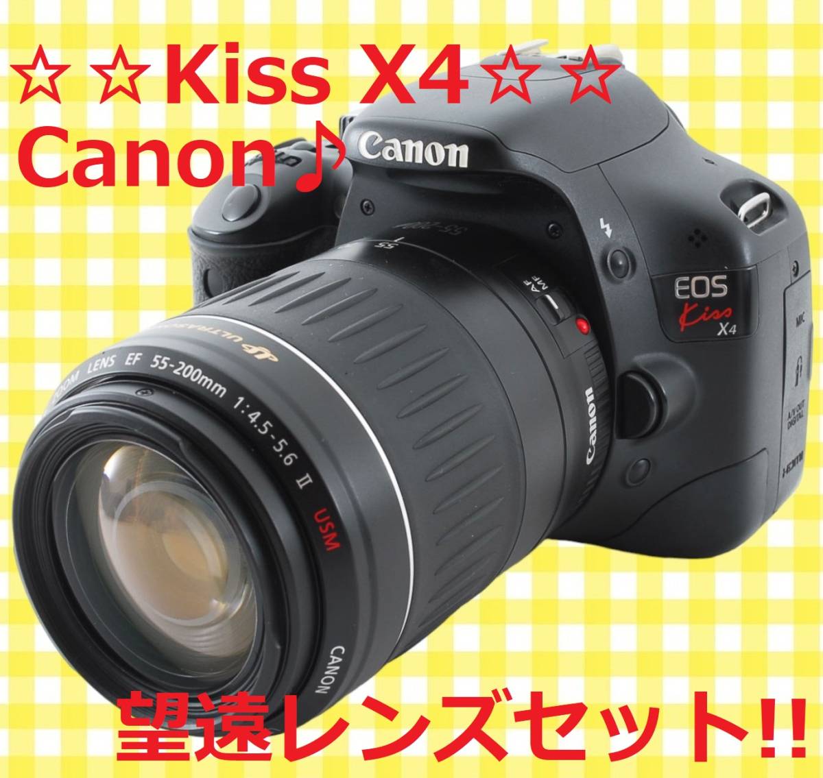 美品♪ ☆ハイスペック機種☆ CANON キャノン Kiss X4 #5841
