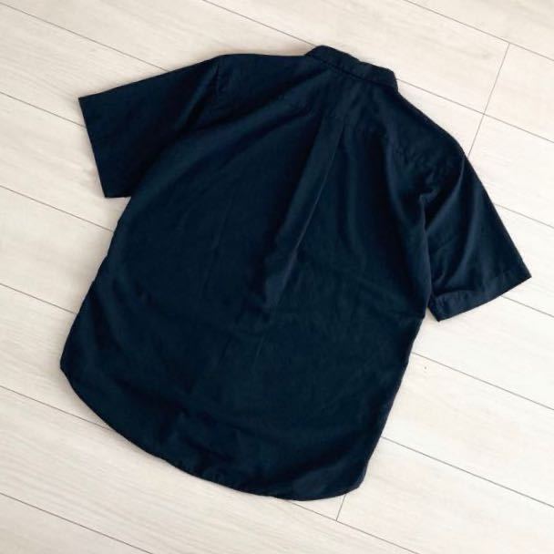 COMME des GARCONS HOMME DEUX 半袖 ポリ縮絨シャツ コムデギャルソン オム ドゥ CDG HOMME SHIRT FOREVER BLACK PLAY JUNYA WATANABE MANの画像5