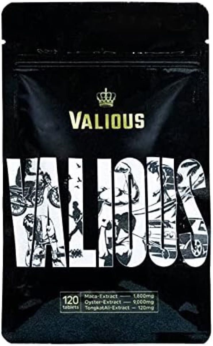 VALIOUS-バリオス 1袋 マカ1800mg 濃縮 牡蠣 エキス9000mg 亜鉛576mg 