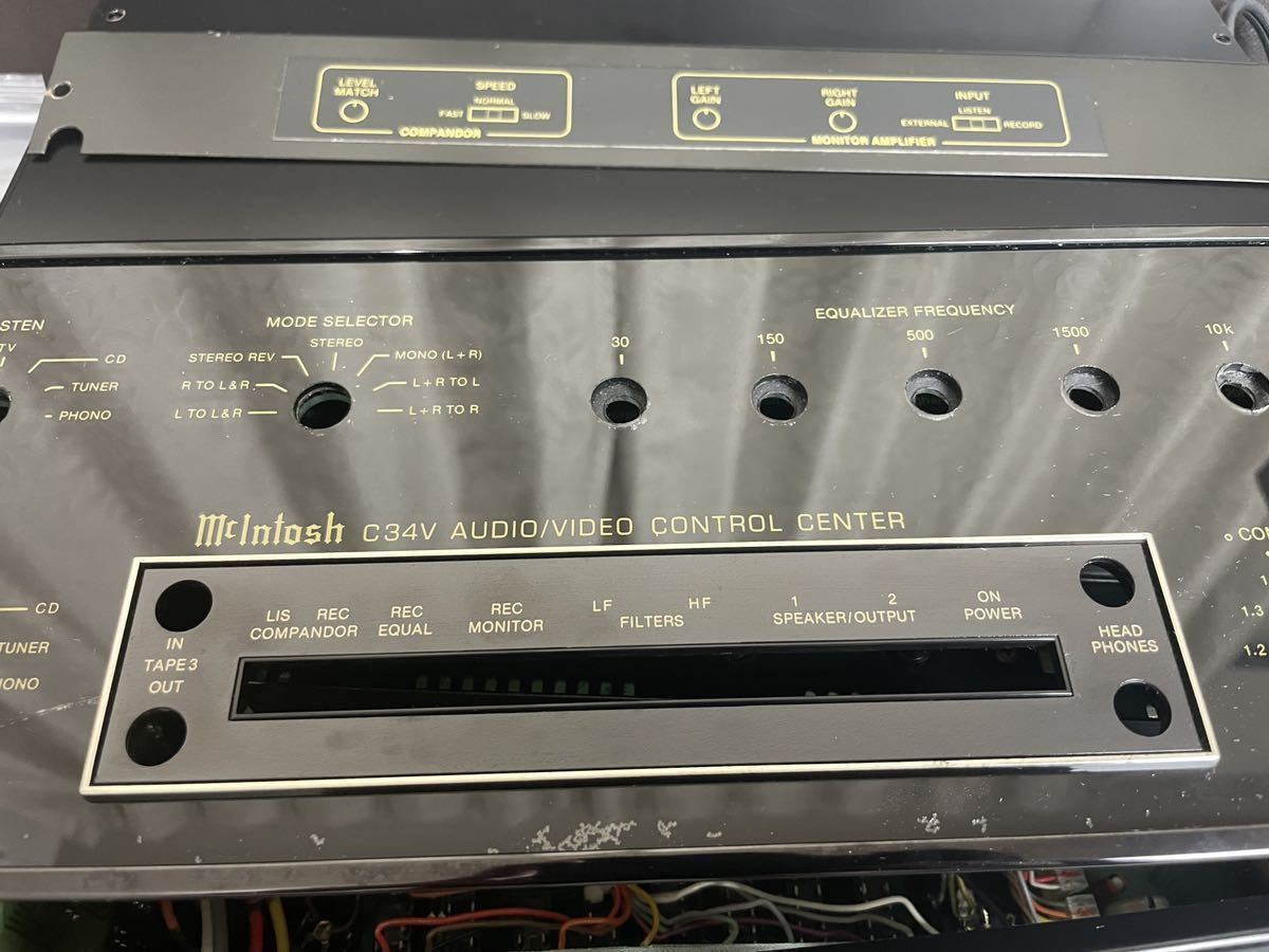 マッキントッシュ C34V McIntosh コントロールアンプ マッキントッシュ C34V McIntosh コントロールアンプ