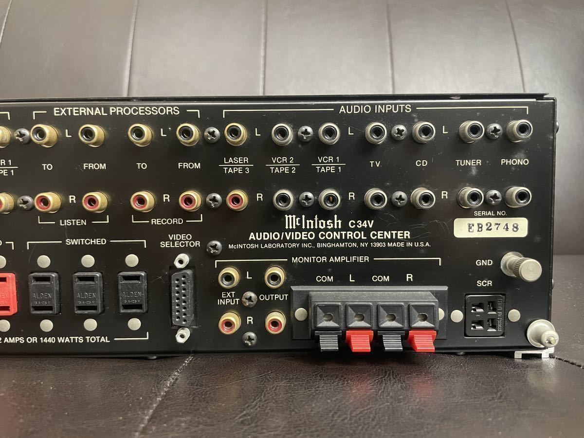 マッキントッシュ C34V McIntosh コントロールアンプ マッキントッシュ C34V McIntosh コントロールアンプ