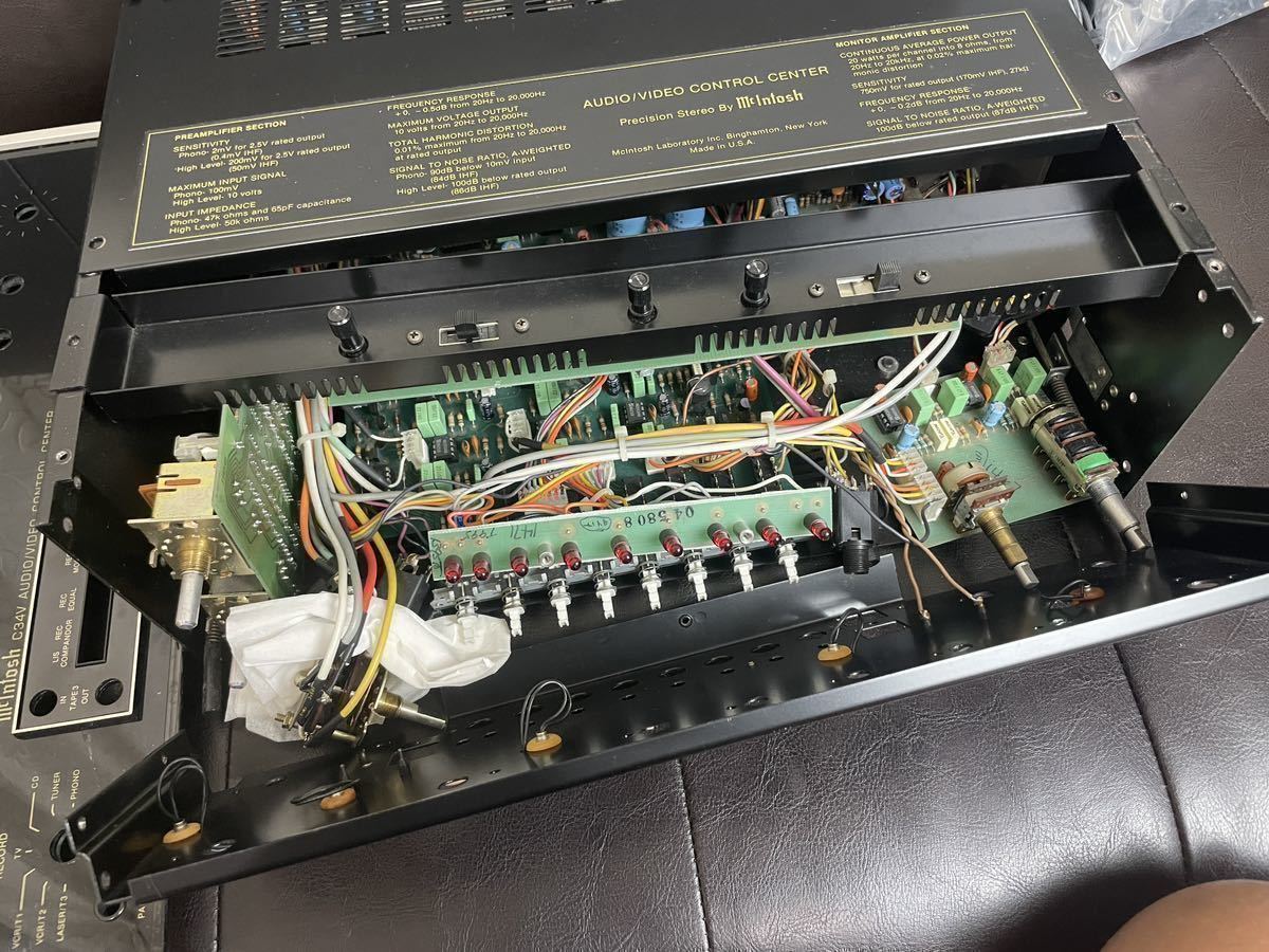 マッキントッシュ C34V McIntosh コントロールアンプ マッキントッシュ C34V McIntosh コントロールアンプ