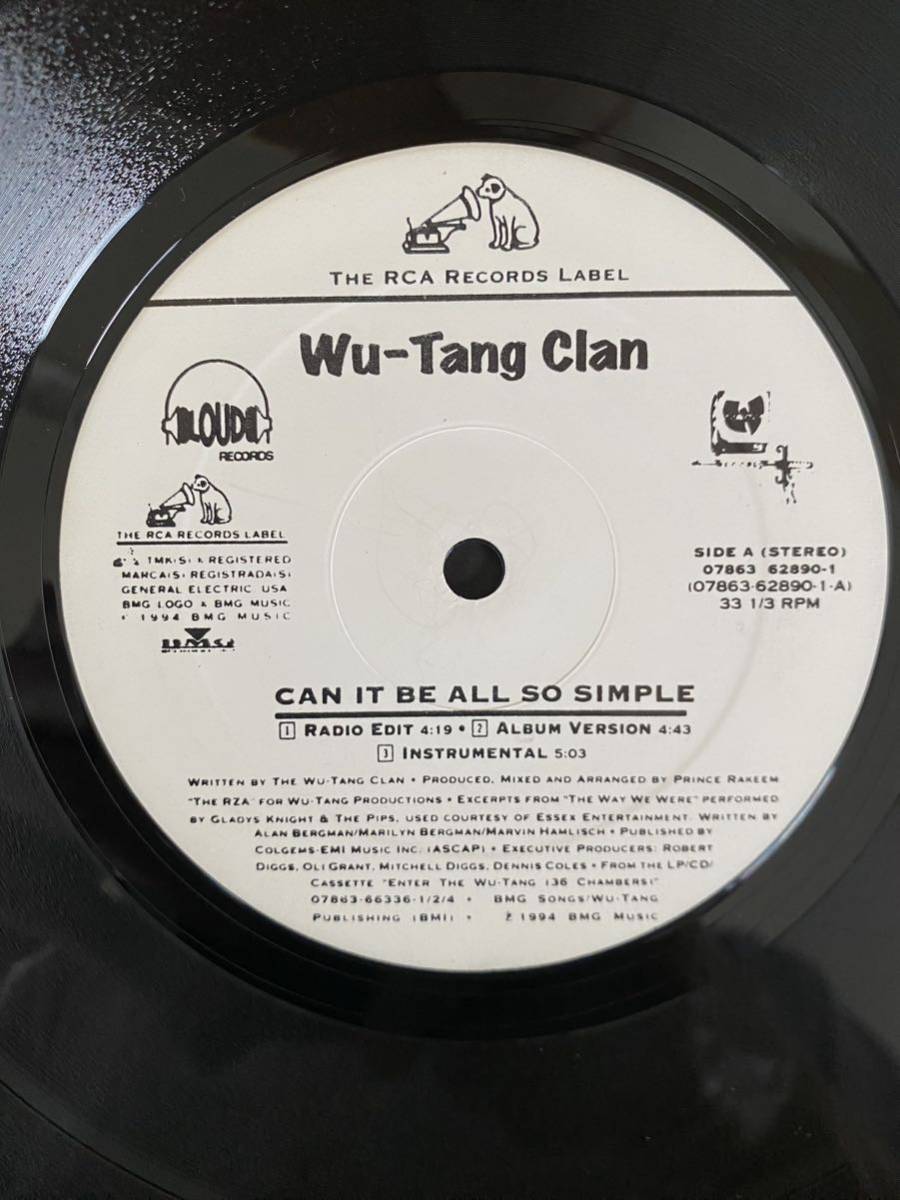 Wu-Tang Clan - Can It Be All So Simple / Wu-Tang Clan Ain't Nuthing Ta F' Wit (12, Single)_画像3