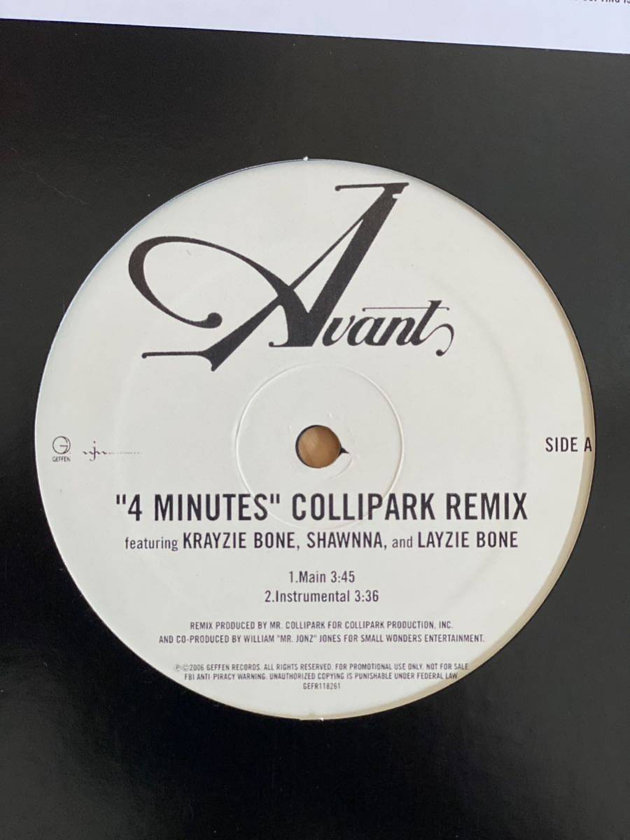 Avant - 4 Minutes Collipark Remix (12, Single, Promo) US Original_画像2