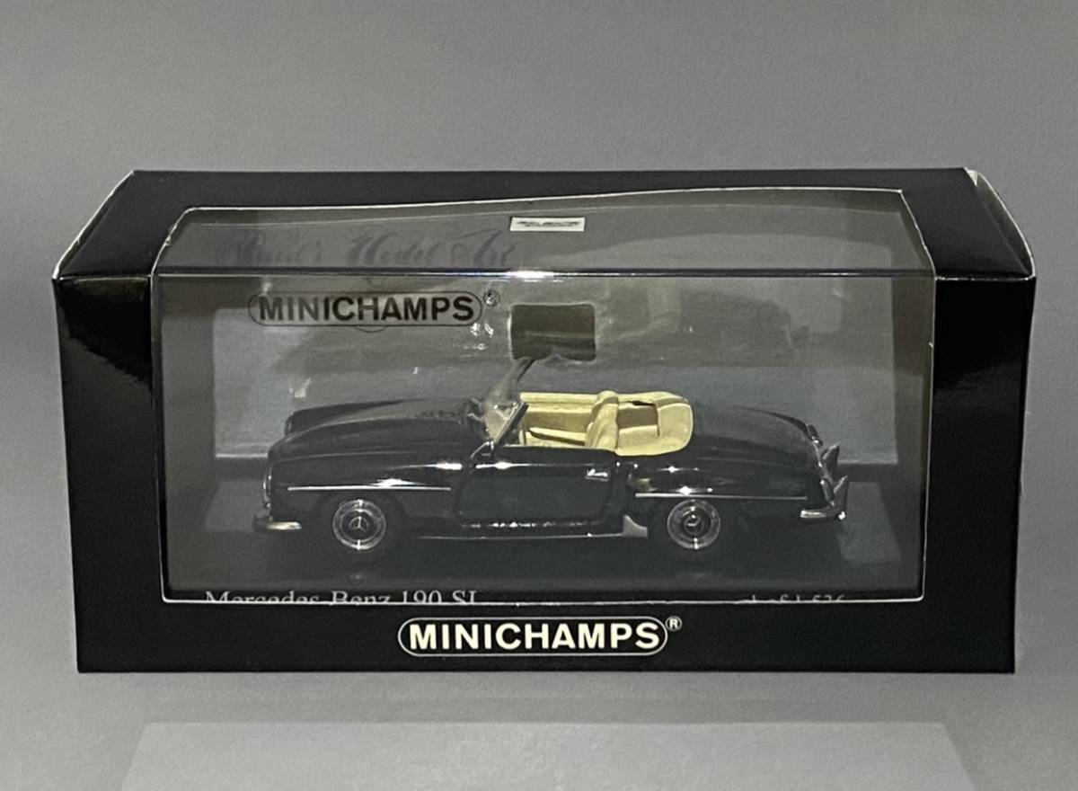 Minichamps 1/43 Mercedes Benz 190 SL Schwarz 1955 W121 ◆ Black Box | Limited Edition ◆ ミニチャンプス 430 033139_画像9