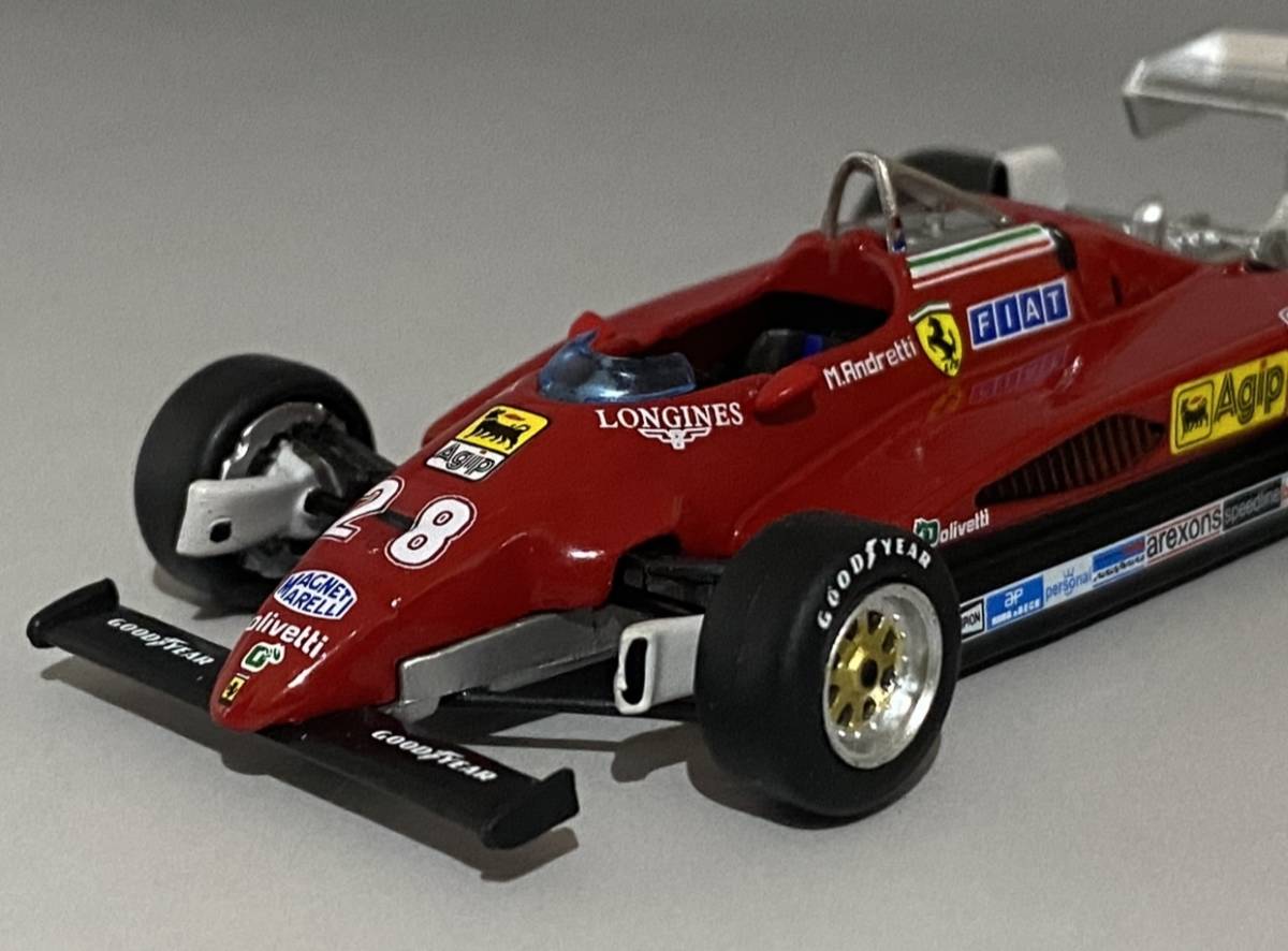 1/43 F1 Ferrari 126 C2 1982 Mario Andretti #28 ◆ 3位 1982 Italian Grand Prix ◆ フェラーリ マリオ アンドレッティ_画像6