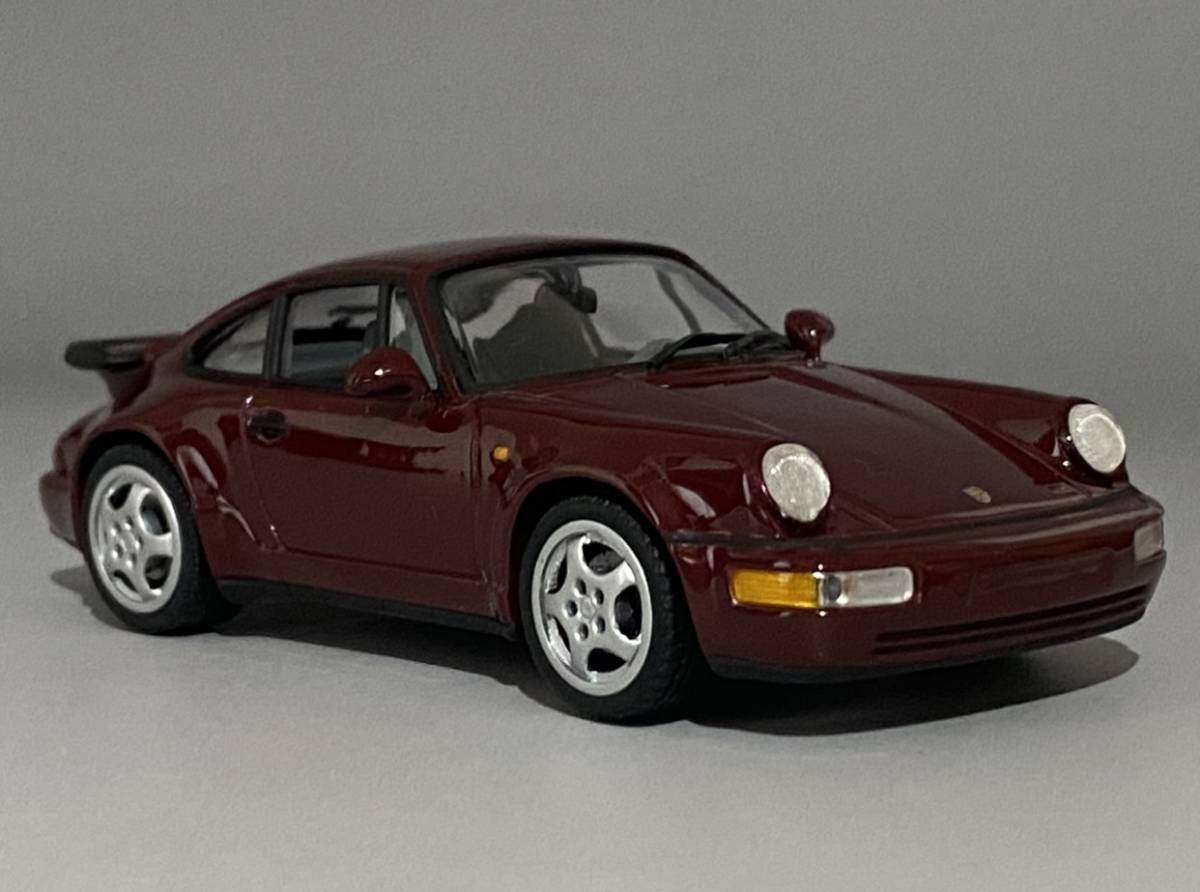 Minichamps 1/43 Porsche 911 964 Turbo Rubin Rot Metallic 1990 ◆ Black Box | Limited Edition ◆ ミニチャンプス 430 069106