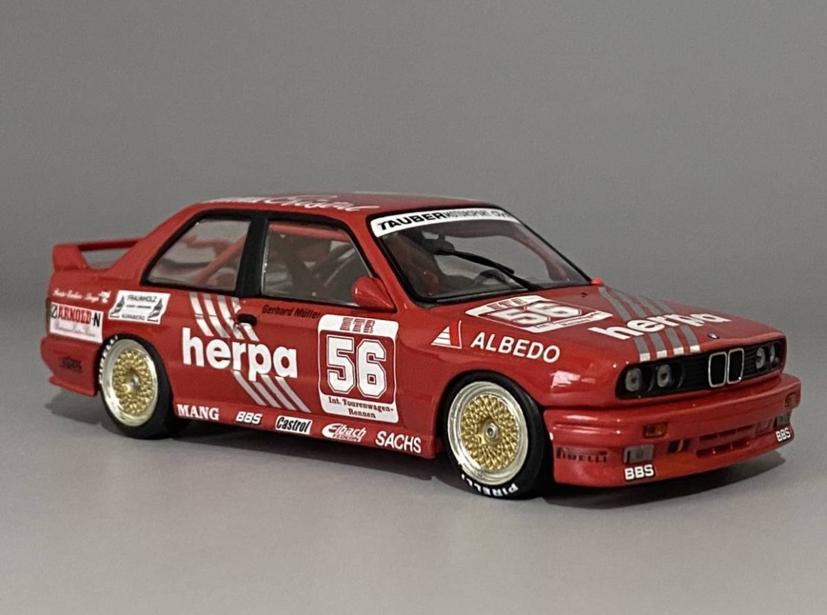 Minichamps 1/43 BMW M3 E30 DTM 1988 Tauber Motorsport G.Muller Herpa ◆ Black Box | Limited Edition ◆ ミニチャンプス 430 882056_画像1