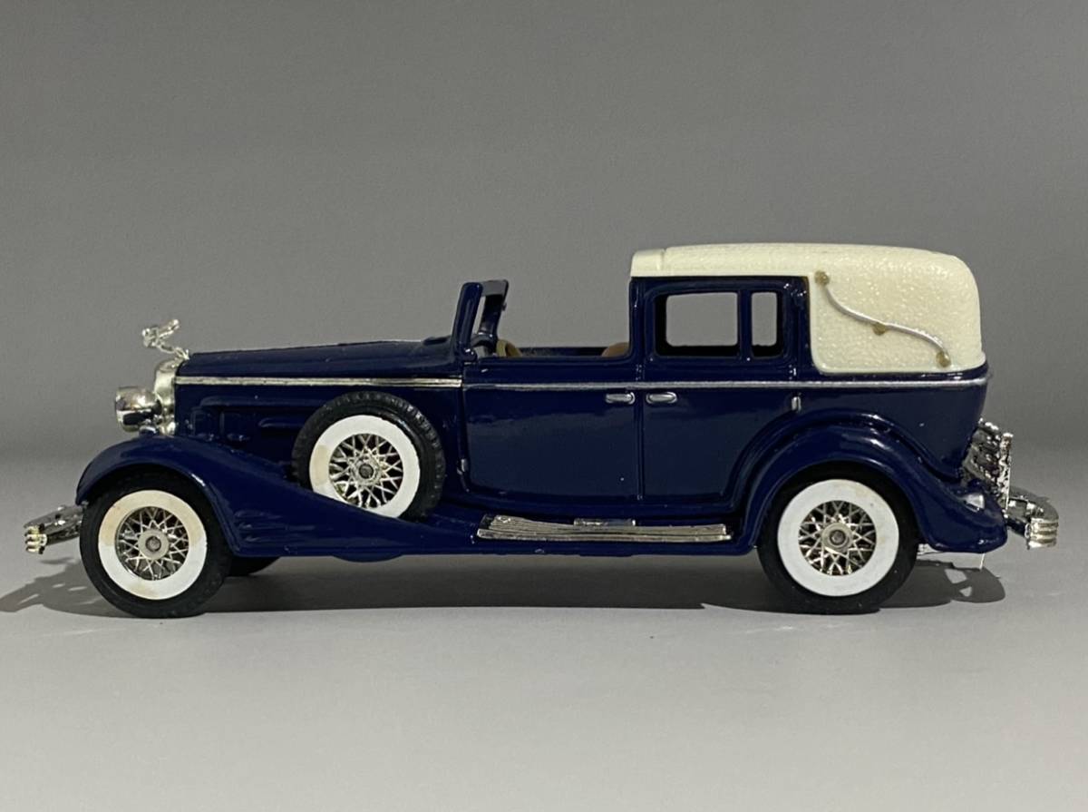 1933 Cadillac 452 V16 Dark Blue Y-34 (スケール不明 1/43 ?) Art Deco ◆ Matchbox Models of Yesteryear ◆ マッチボックス ミニカー の画像5