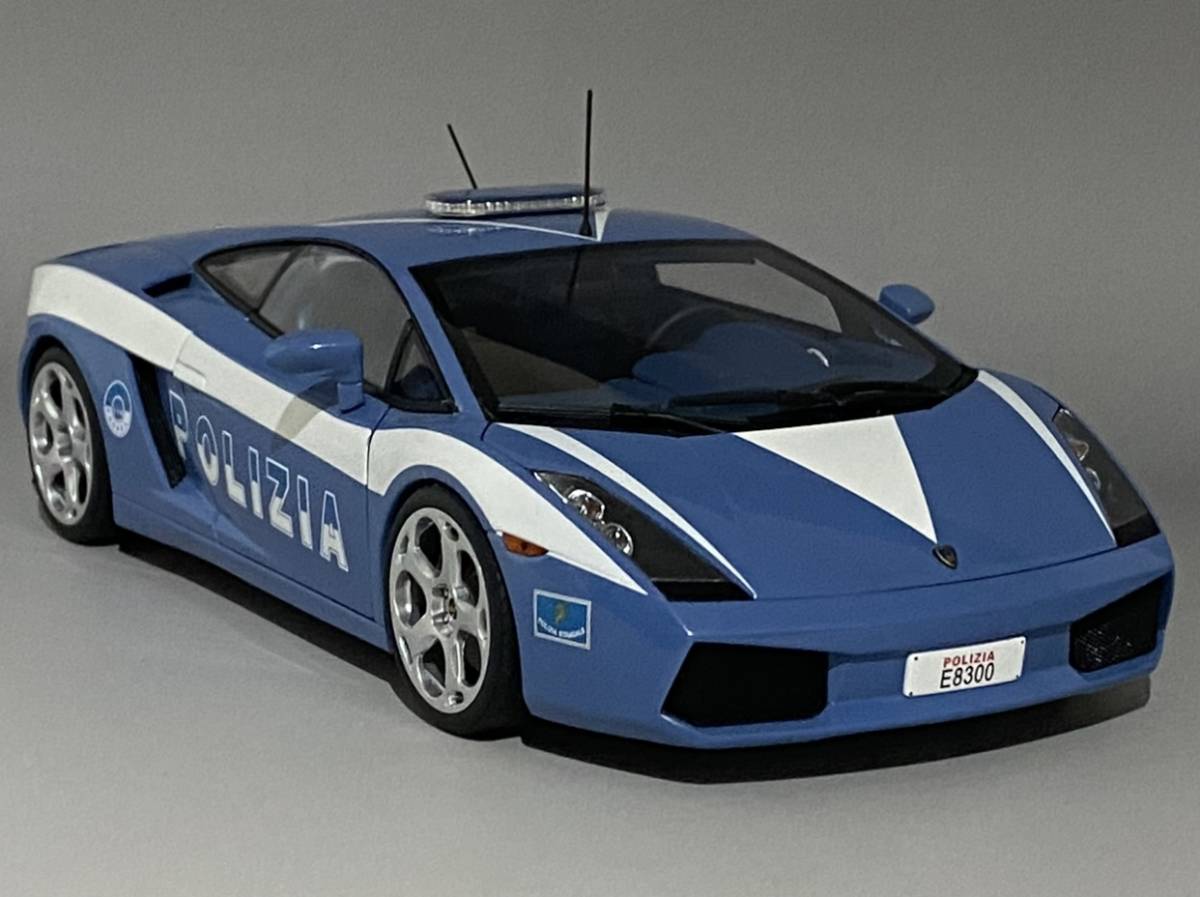 1円〜 お宝放出 AUTOart 1/18 Lamborghini Gallardo LP560-4 Polizia 2004 ◆ オートアート ランボルギーニ ガヤルド Police Car Division_画像1