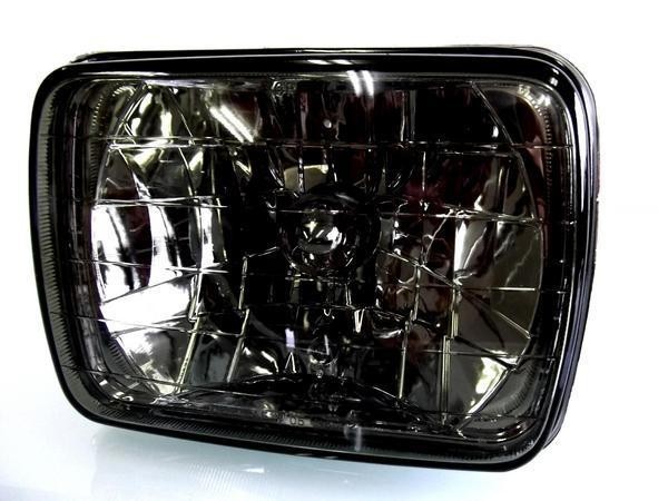  all-purpose rectangle angle light smoked crystal head light glass lens left right lamp H4 diversion Land Cruiser PZJ70 PZJ70V PZJ77V PZJ77HV Taiwan made 