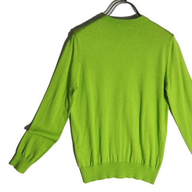 M0449f60 VENFOLDemf.rudoV high gauge silk cotton knitted cardigan green 36 / summer knitted 300CA670-1140 spring summer 
