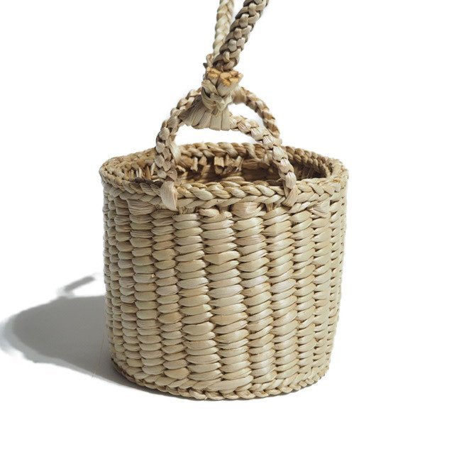 M1825R11 VLes vacances d\'Irina BEAMS Beams buy V middle cloth attaching Mini straw bag natural / shoulder spring summer 