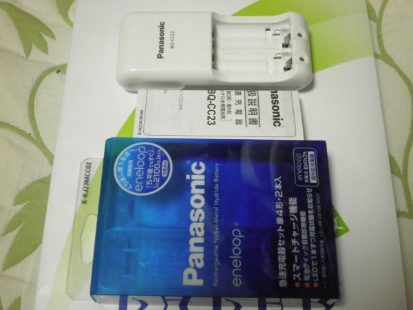 PANASONIC QUICK BATTERY CHARGER COMPACT SIZE MODEL BQ-CC23 FITS EN'-LOOP+EVOLTA POSTCOST164_画像3