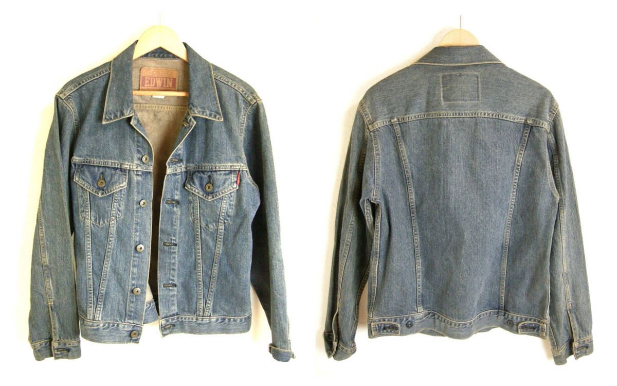 #EDWIN[ Edwin ] men's Denim jacket *M#: Real Yahoo auction salling