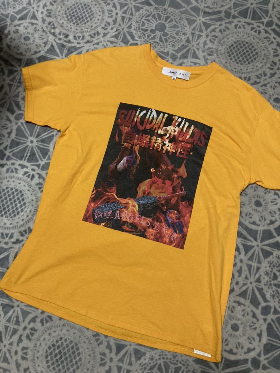 LONELY 論理 ANGELS 堕天使 フロントプリント Tシャツ|PayPayフリマ