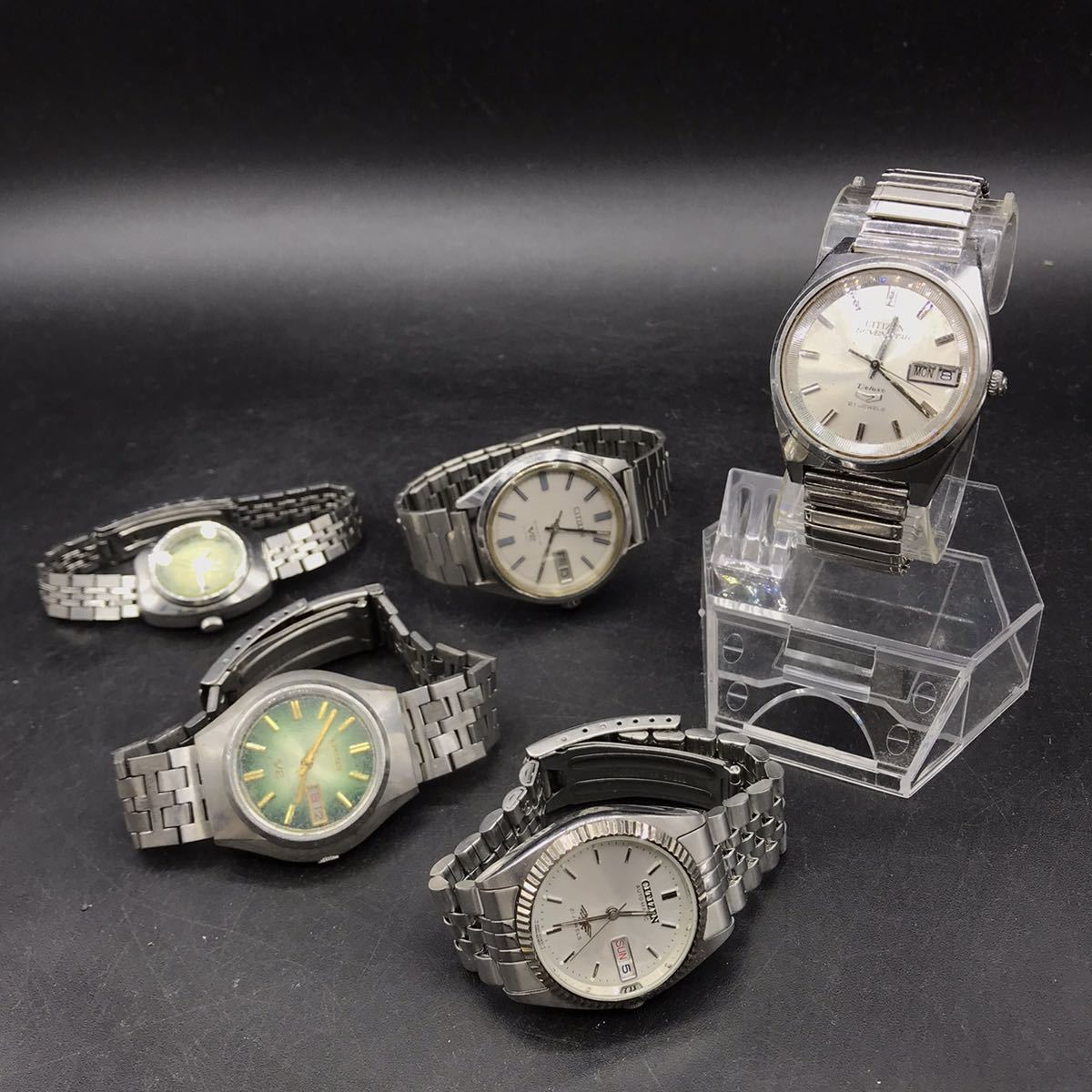 M37 稼働品 CITIZEN シチズン 自動巻き 腕時計 5本 まとめ売りDeluxe 7