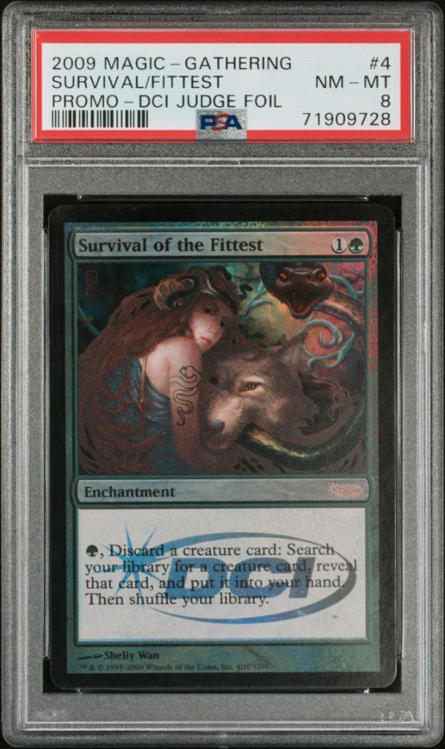 人気ショップ 【PSA8】適者生存 MTG FOIL Fittest the of