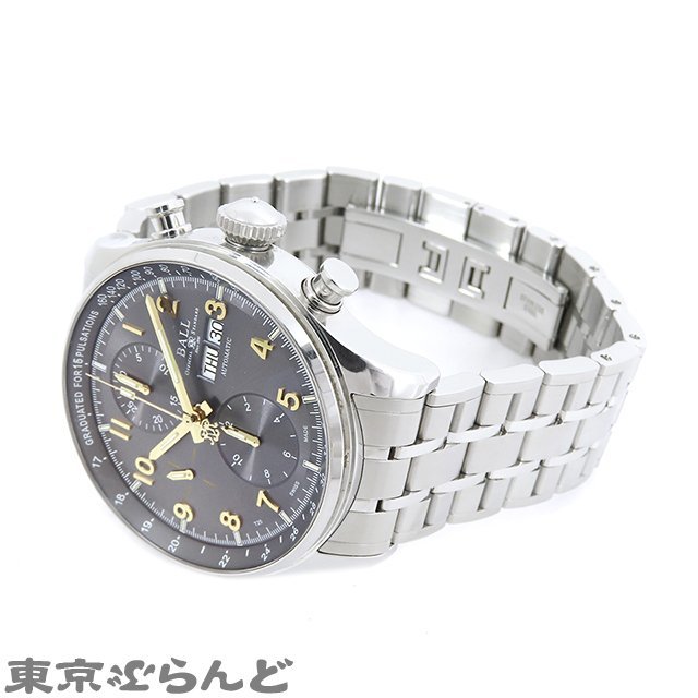 101677488 ball watch to rain master Pal s meter 2 CM3038C-SJ-GY SS gray chronograph wristwatch men's self-winding watch automatic 