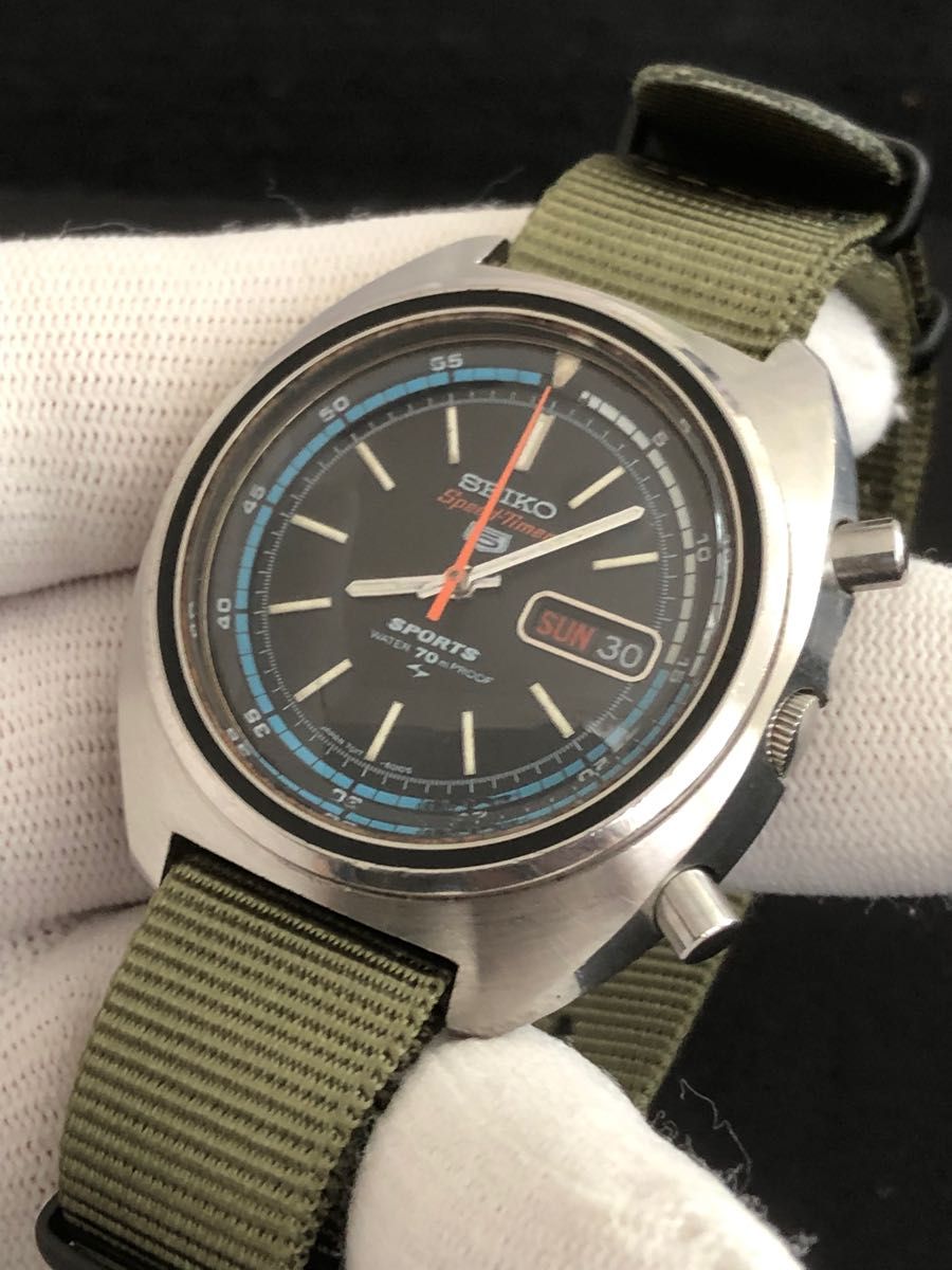 が大特価! SEIKO ファイブ スピードタイマー 稼働品 腕時計(アナログ