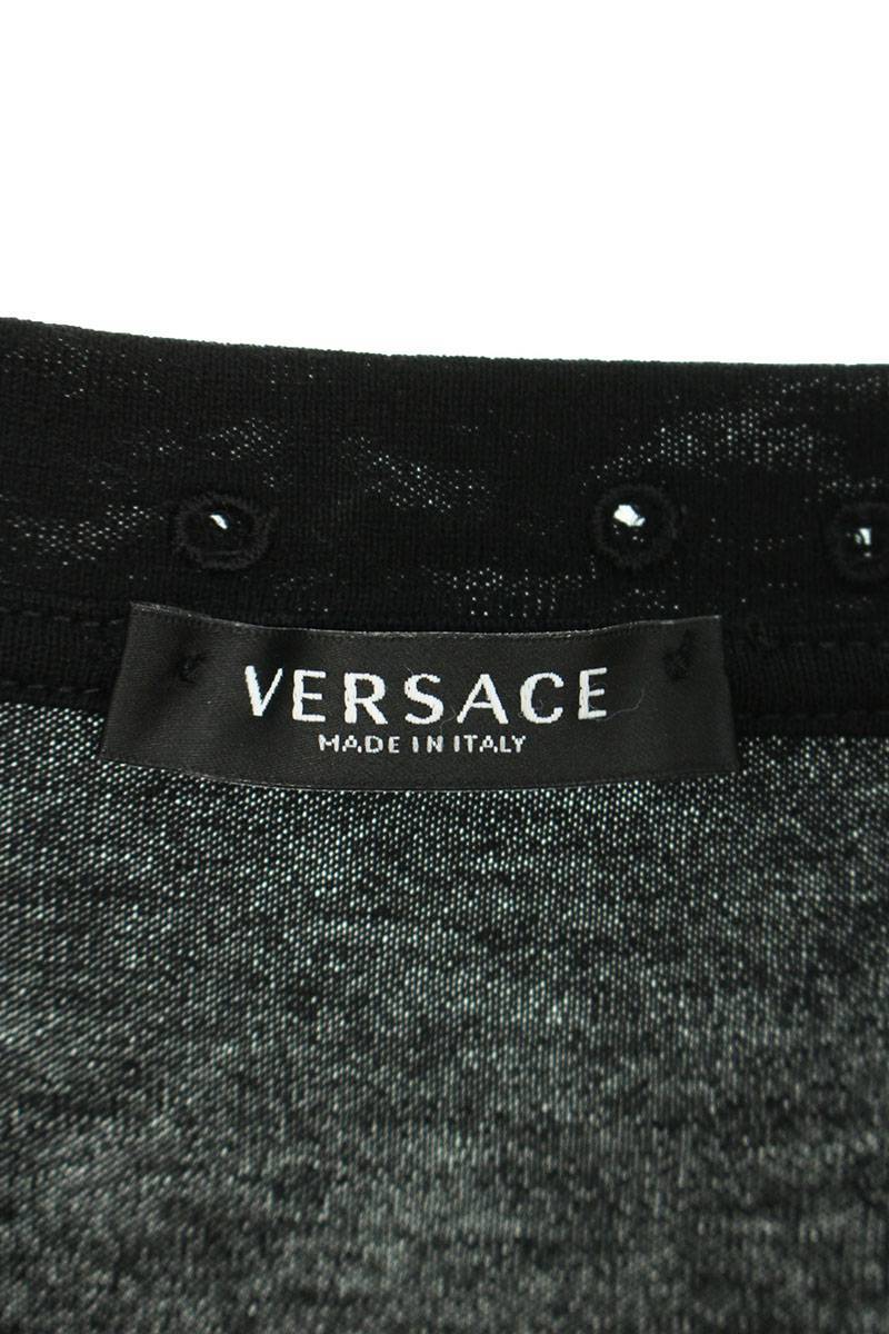 ヴェルサーチェ Versace A87453 A228806 サイズ:42 メデューサロゴプリントTシャツ 中古 BS99_画像3