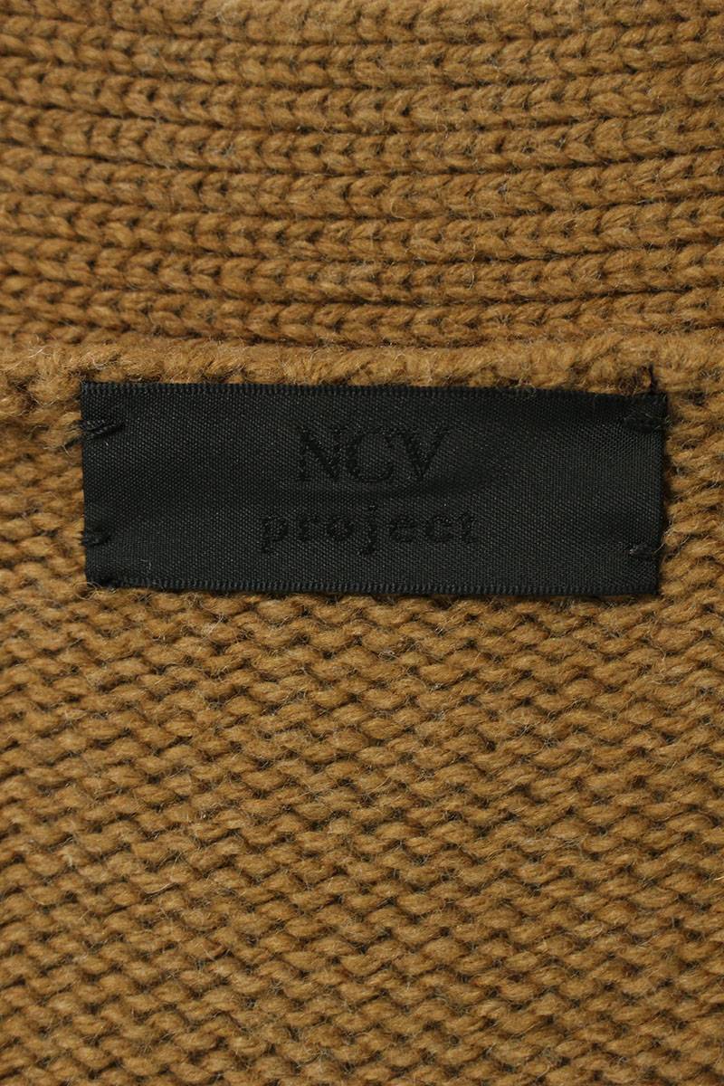 エヌシーブイプロジェクト NCV PROJECT サイズ:FREE ダメージ加工ウールニットカーディガン 中古 BS99_画像3