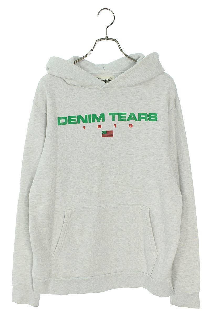 品質が完璧 デニムティアーズ DENIM OM10 中古 ロゴプリントプル