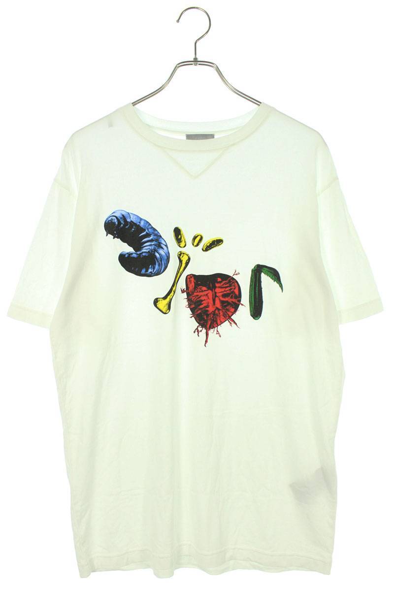 ディオール DIOR 22AW 213J685C0677 サイズ:XS カクタスジャックロゴプリントサイズTシャツ 中古 SB01_画像1