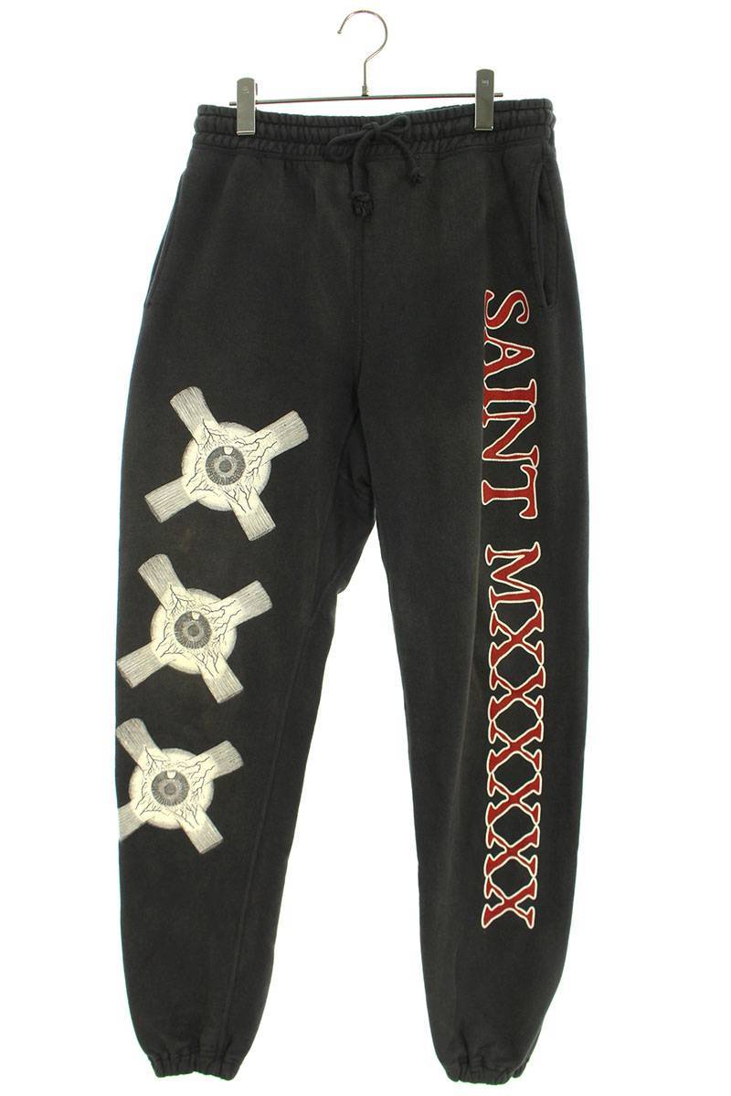 最終決算 セントマイケル SAINT MICHAEL 23SS SWEAT PANTS EYEBALL