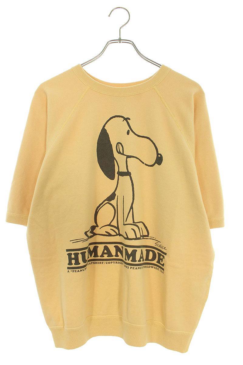 ヒューマンメイド HUMAN MADE PEANUTS S/S SWEATSHIRT #1 サイズ:L フロントプリントTシャツ 中古 HJ12
