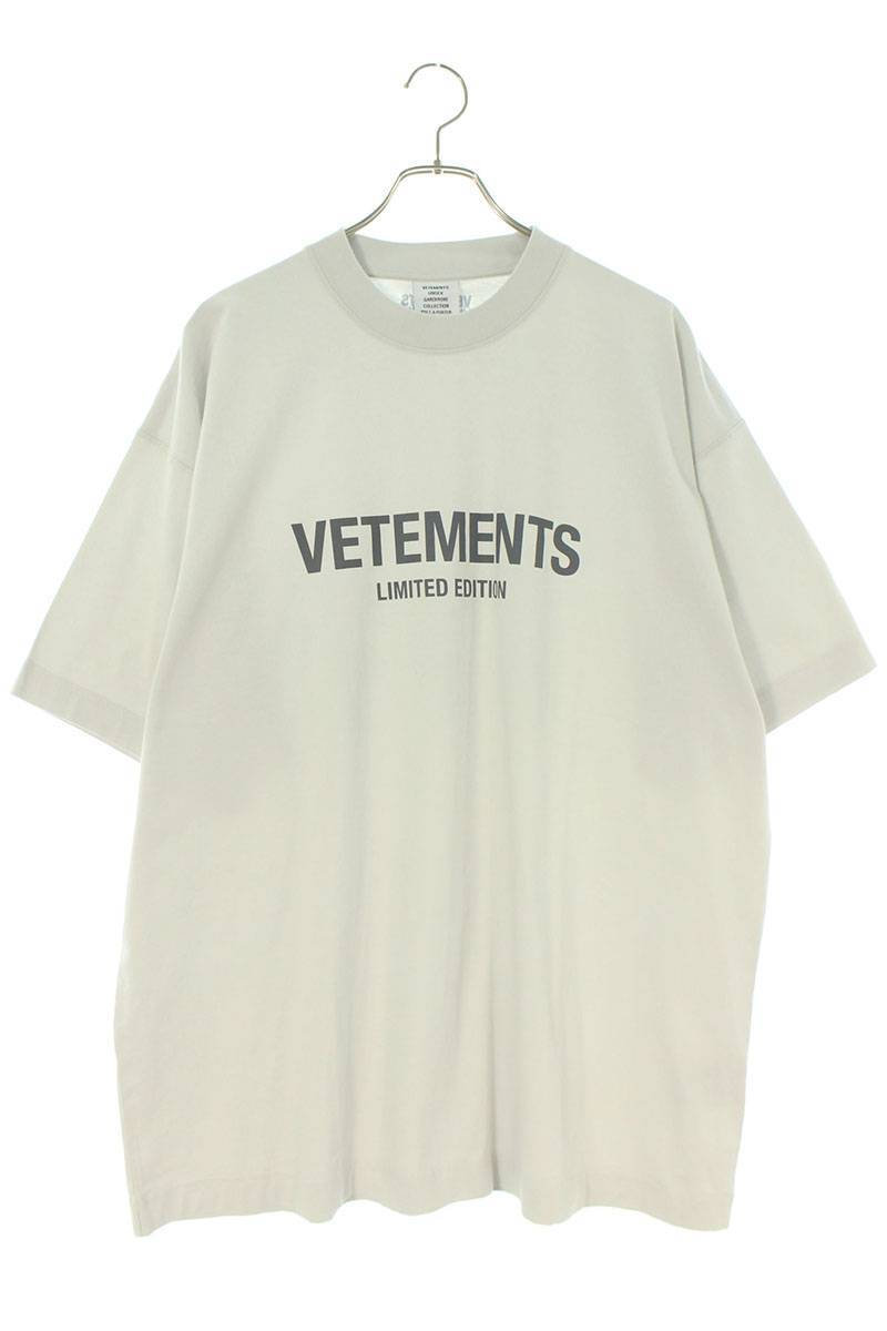 ヴェトモン VETEMENTS サイズ:XL 23SS UE63TR700XフロントロゴTシャツ 新古品 SB01