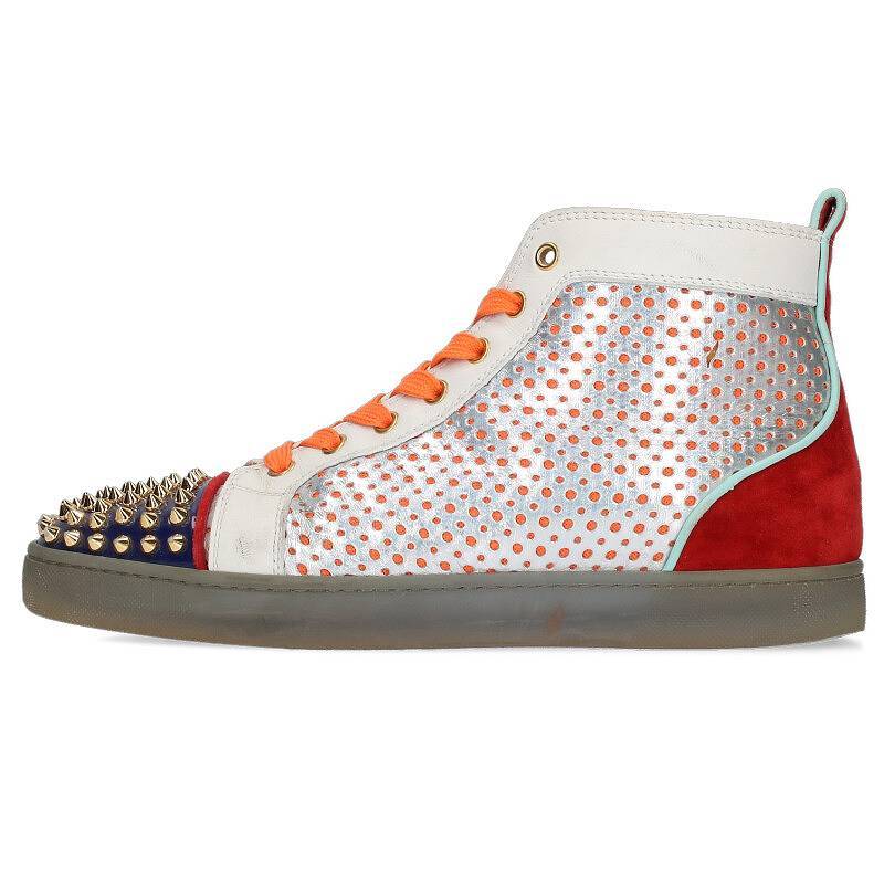 人気の贈り物が クリスチャンルブタン Christian BS99 中古 スタッズ装飾ハイカットスニーカー サイズ:41 SPIKES LOUIS Louboutin 男性用 人気の贈り物が クリスチャンルブタン Christian BS99 中古 スタッズ装飾ハイカットスニーカー サイズ:41 SPIKES LOUIS Louboutin 男性用