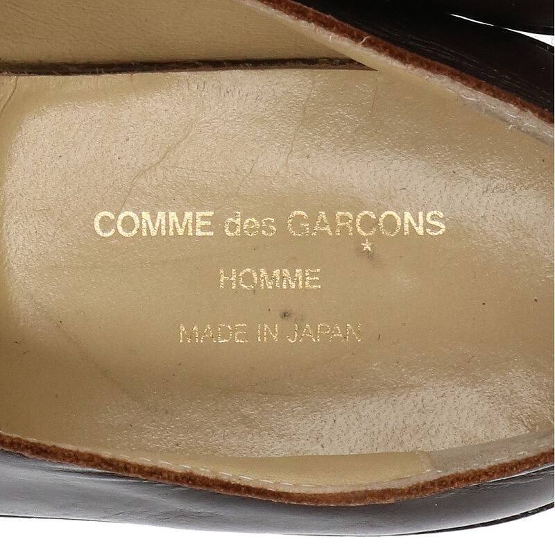 コムデギャルソンオム COMME des GARCONS HOMME サイズ:24 1/2 レザースリッポンシューズ 中古 BS99_画像3