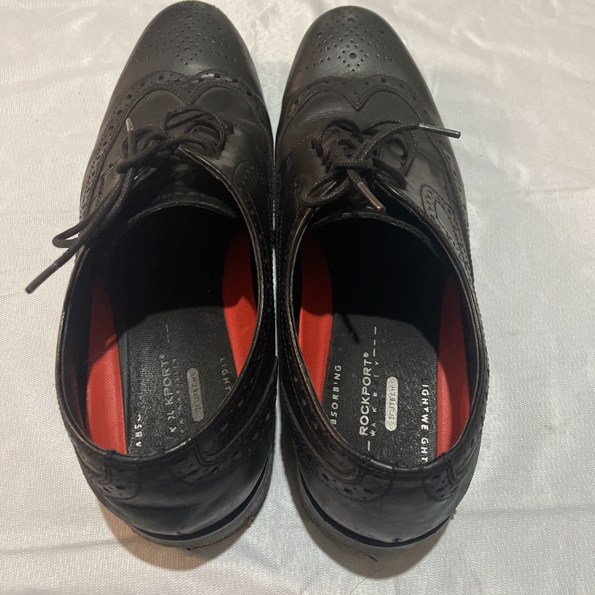 ROCKPORT блокировка порт Wing chip бизнес обувь кожа обувь черный мужской 28cm