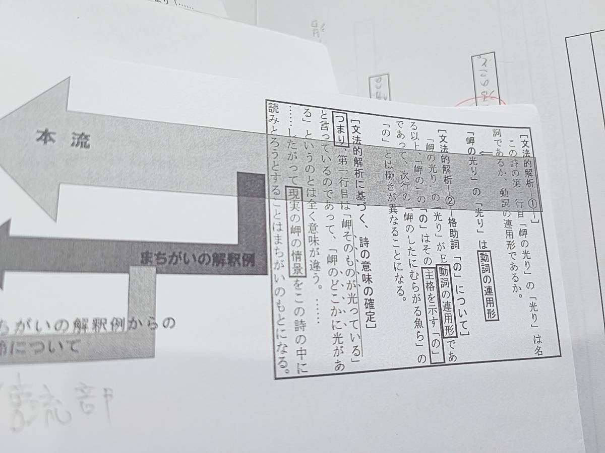 鉄録会 矢野先生らによる東大現代文・難関大向け現代文対策冊子 国語