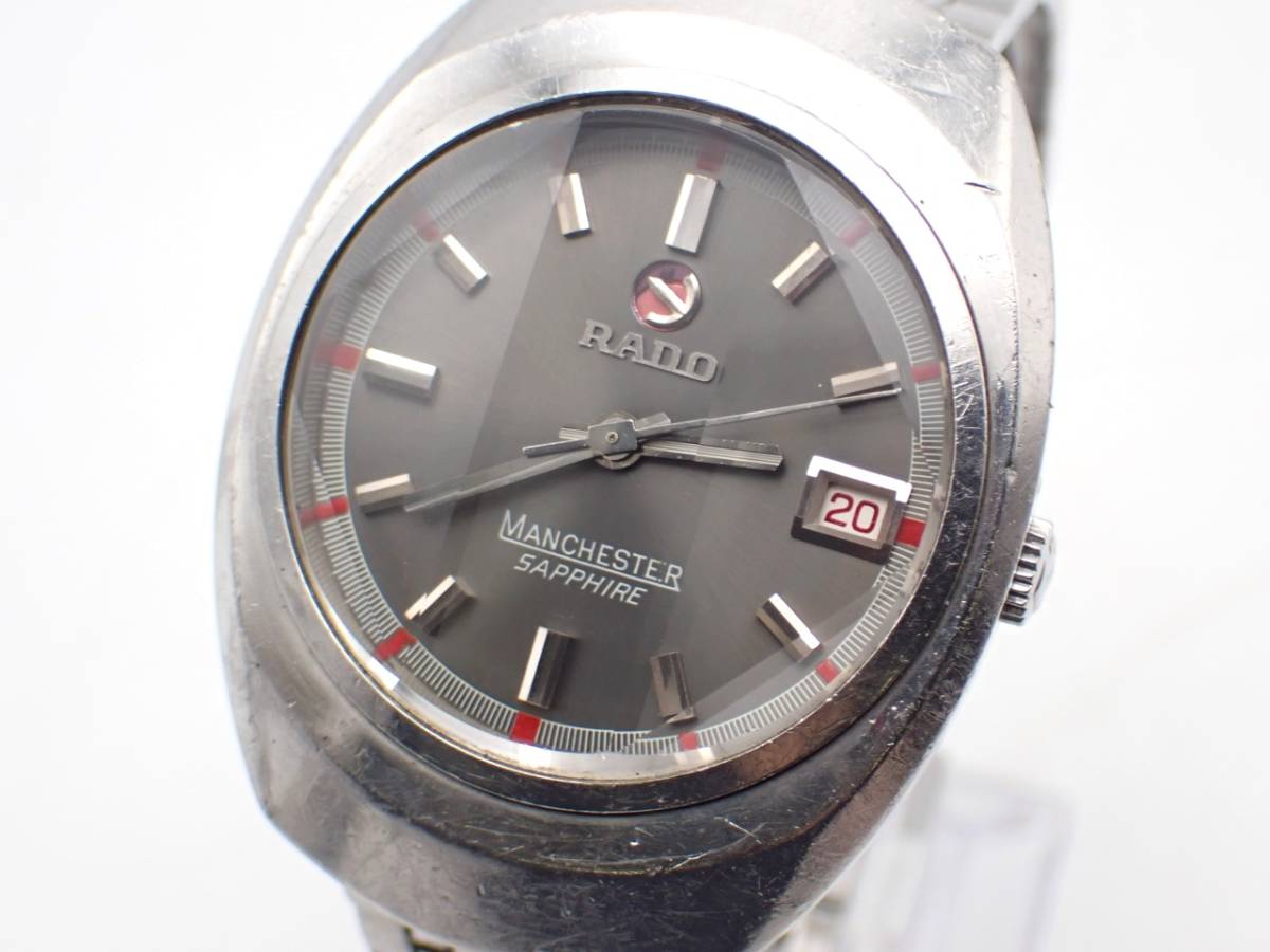 １円～☆稼働品☆RADO ラドー Manchester マンチェスター デイト