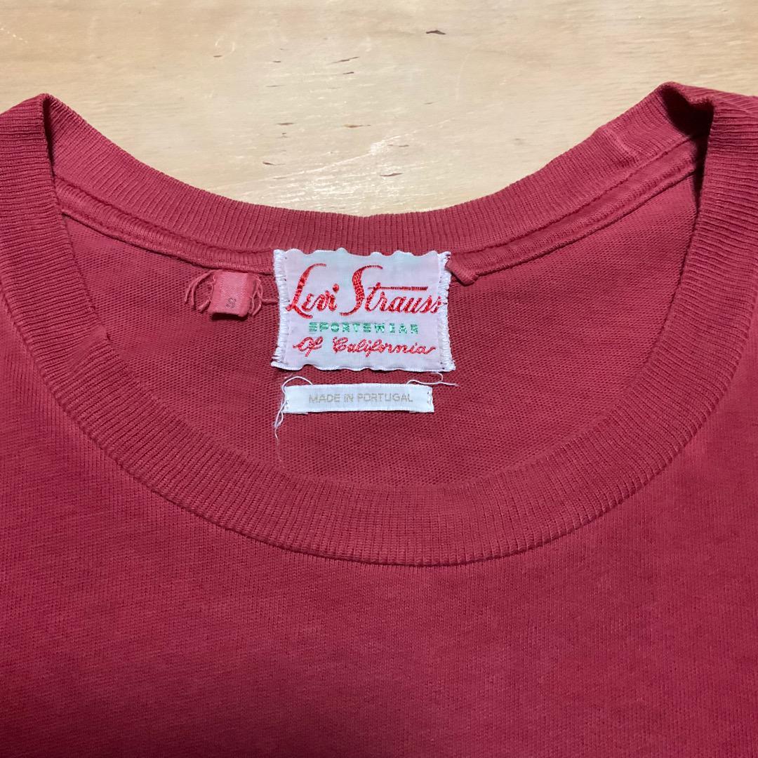 Levi's Vintage Clothing -50's SPORTS WEAR POCKET TEE- WINE RED LVC リーバイスヴィンテージクロージングの画像3