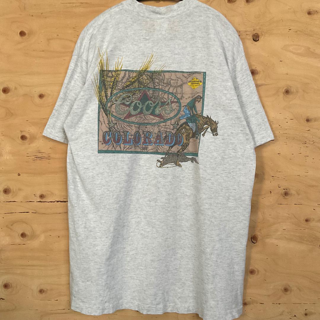 90s VINTAGE -COORS COLORADO- MADE IN USA M ヴィンテージ　アメリカ製　企業物　クアーズ_画像3