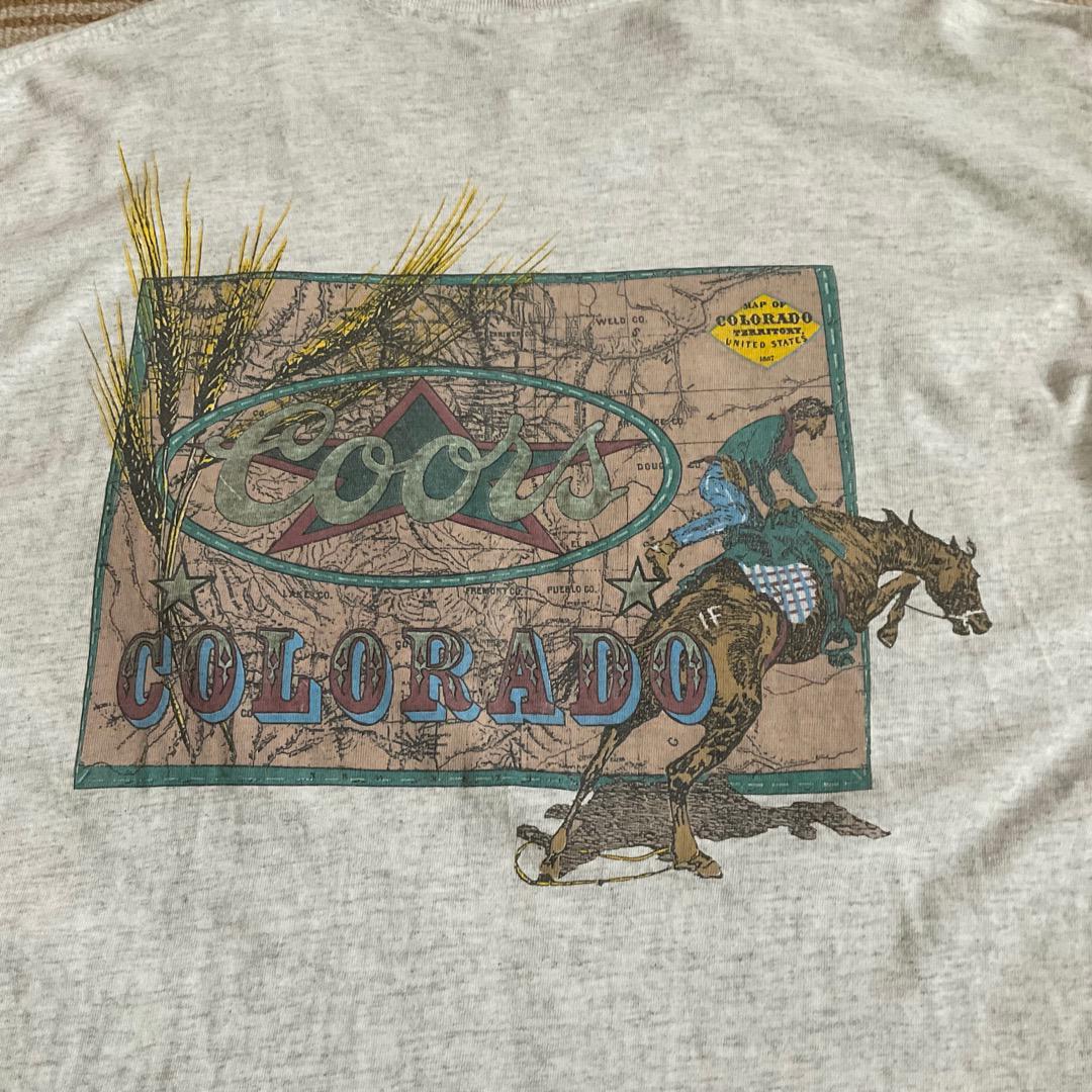 90s VINTAGE -COORS COLORADO- MADE IN USA M ヴィンテージ　アメリカ製　企業物　クアーズ_画像9