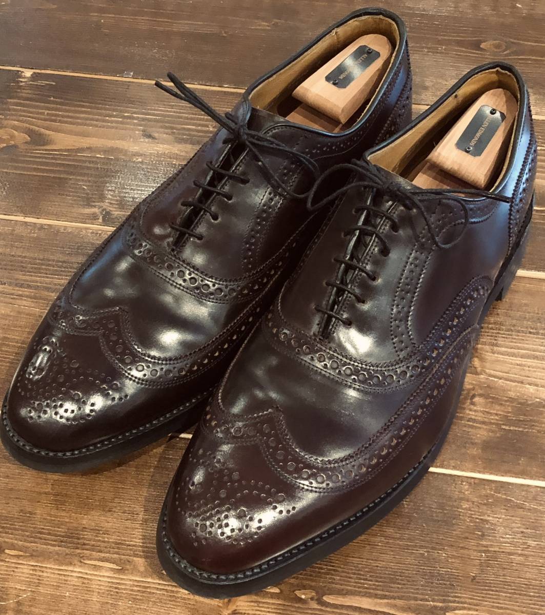 極美品 定価11万 Allen Edmonds Cambridge Shell Cordovan US12.5 E 30.5cm ケンブリッジ コードバン 純正シューツリー付 アレンエドモンズ_画像1