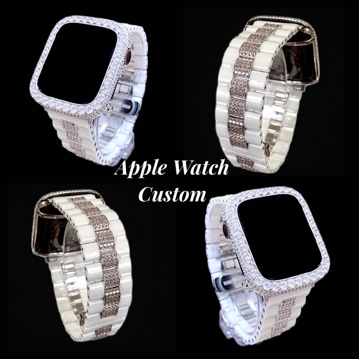 アップルウォッチカバー　ケース　Apple Watch セラミック　バンド　ベルト