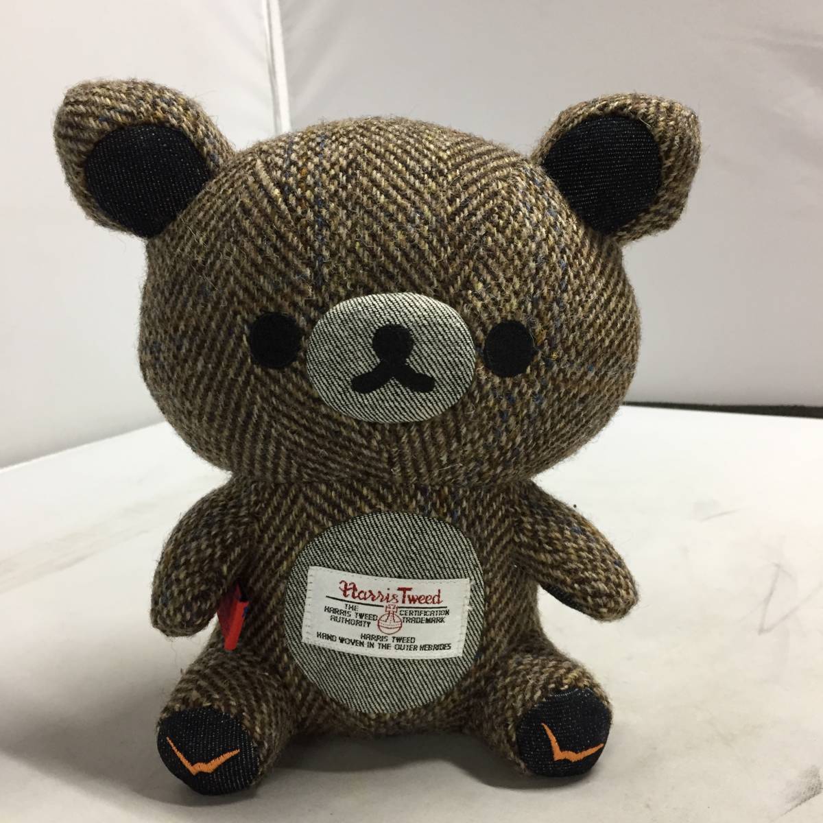 送料込】 ○【美品】 Harris Tweed リラックマ コラボ ぬいぐるみ 【23