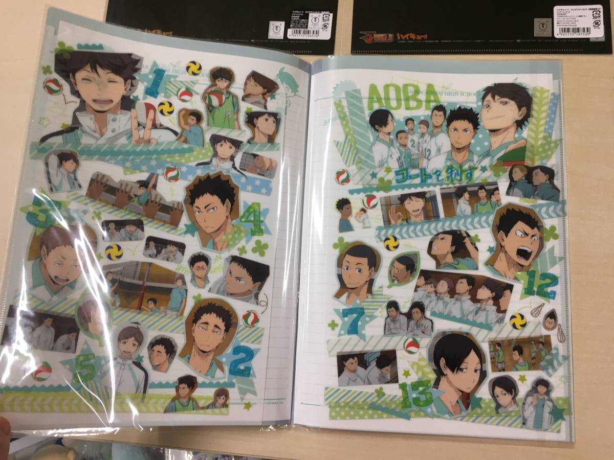 ◆未開封 青葉城西 A4クリアファイル Wポケットクリアファイル 7枚 及川徹 岩泉一 国見英 金田一勇太郎 ハイキュー!!　【23/0713/01_画像8