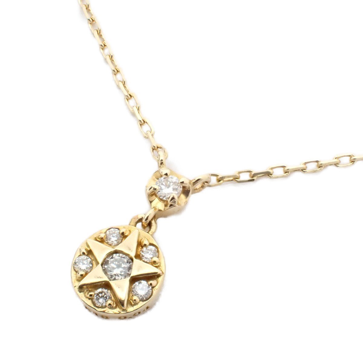 VENDOME AOYAMA Vendome Aoyama Circle Star колье K18/ бриллиант 0.04ct[... ломбард ]