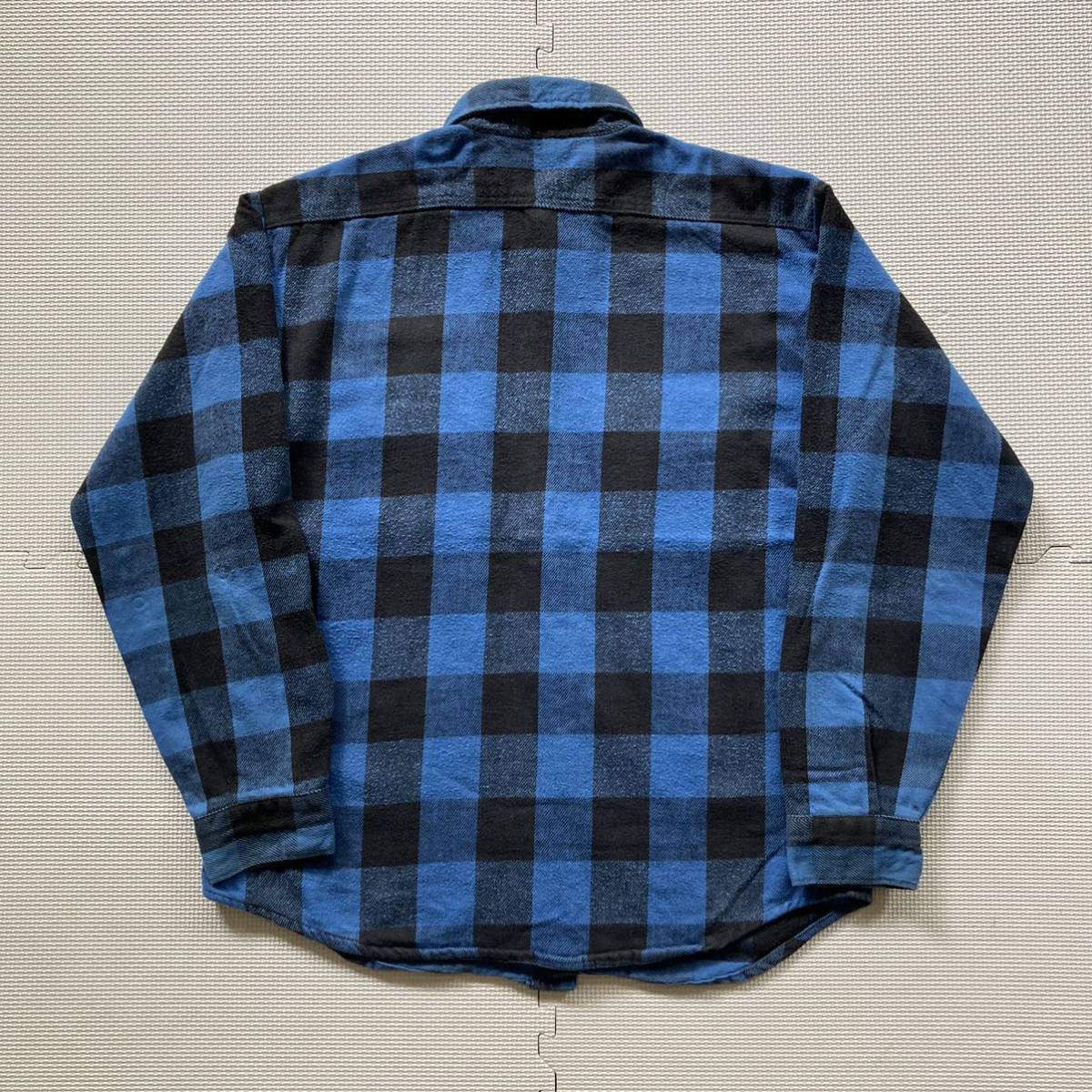 お得セット 70s 80s L 長袖シャツ ネルシャツ ブロックチェック